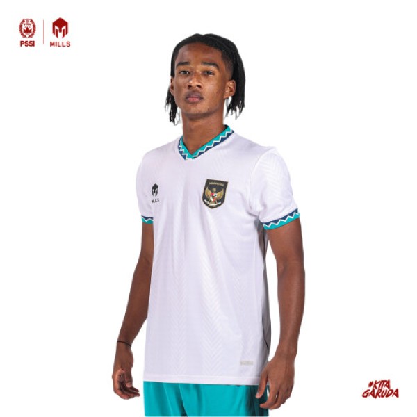 MILLS INDONESIA AWAY JERSEY PLAYER ISSUE 1124INA WHITE