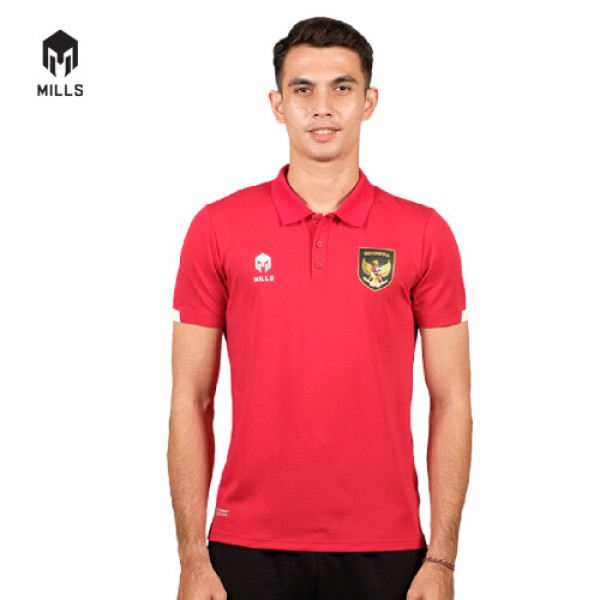 MILLS MILLS TIMNAS INDONESIA POLOSHIRT 17027INA RED