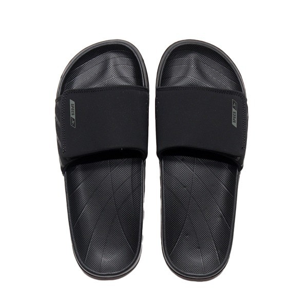 SPECS HAVEN SLIDE SANDALS JET BLACK/BLACK/ANTIQUE BRASS