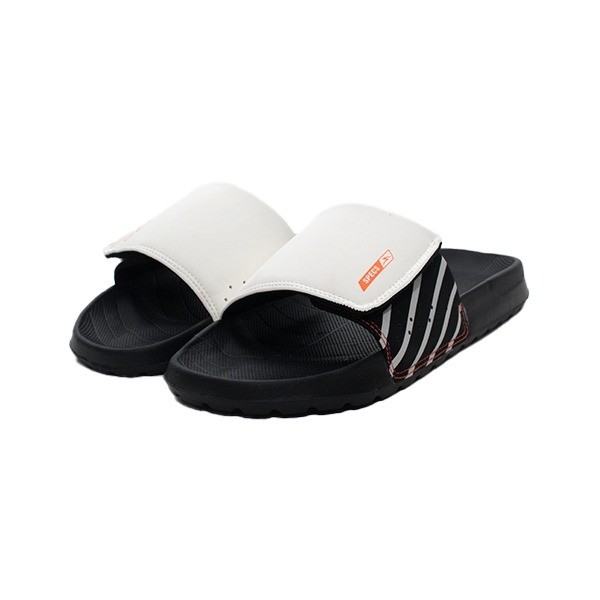 SPECS HAVEN SLIDE SANDALS LILY WHITE/BLACK/ORANGE