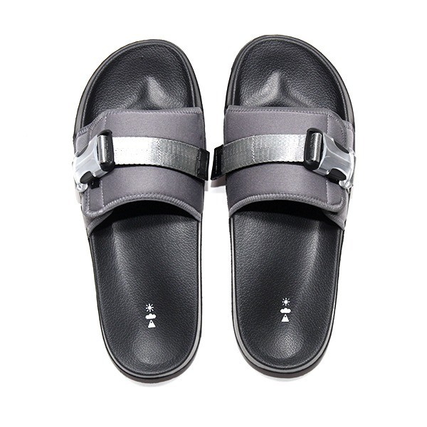 VINCENCIO KISHI SLIDES GREY/BLACK