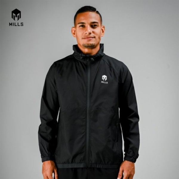 MILLS JACKET WINDBREAKER MENS 15004 BLACK
