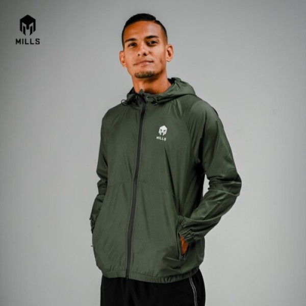 MILLS JACKET WINDBREAKER MENS 15004 ARMY