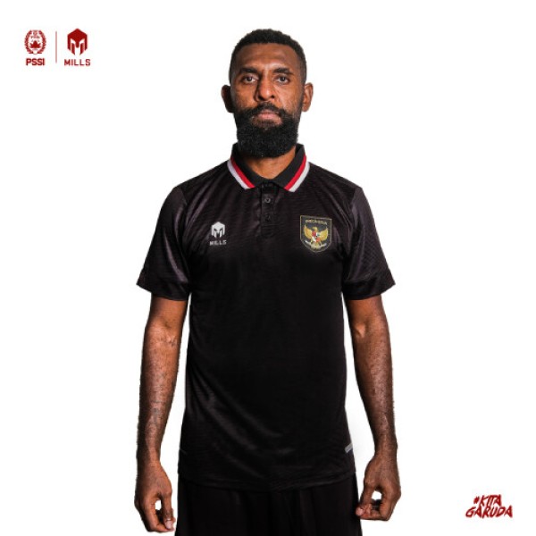 MILLS INDONESIA THIRD JERSEY PLAYER ISSUE 1125INA BLACK
