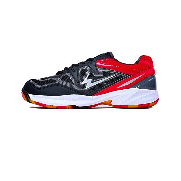 EAGLE SEPATU BADMINTON HURRICANE HITAM/MERAH