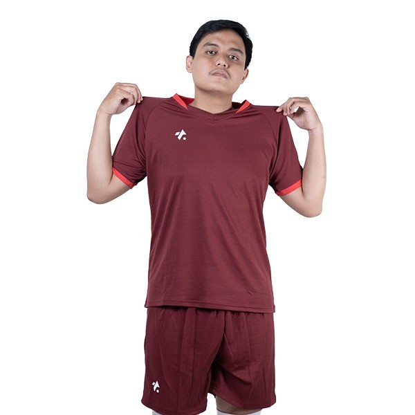 TOPSCORE SETELAN JERSEY TOPS MAROON