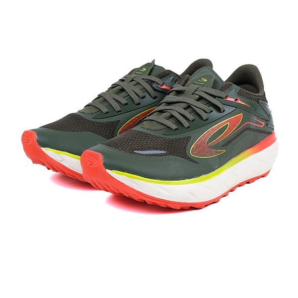 910 YUZA RIOT HIJAU OLIVE/PUTIH-GADING/MERAH
