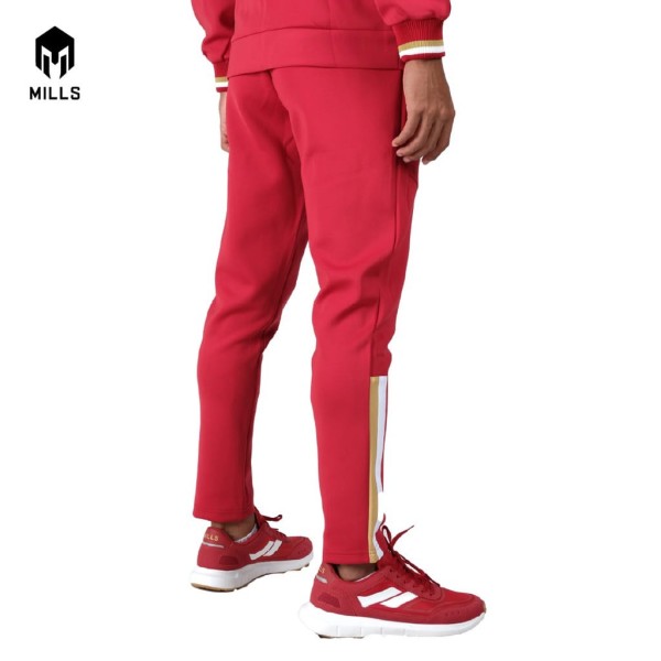 MILLS INDONESIA TRACK PANTS 7041INA RED