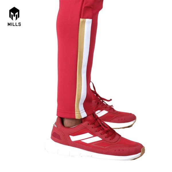 MILLS INDONESIA TRACK PANTS 7041INA RED