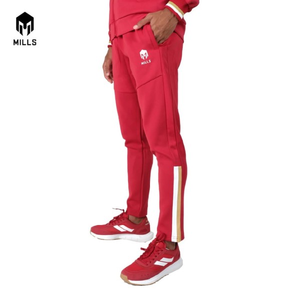 MILLS INDONESIA TRACK PANTS 7041INA RED