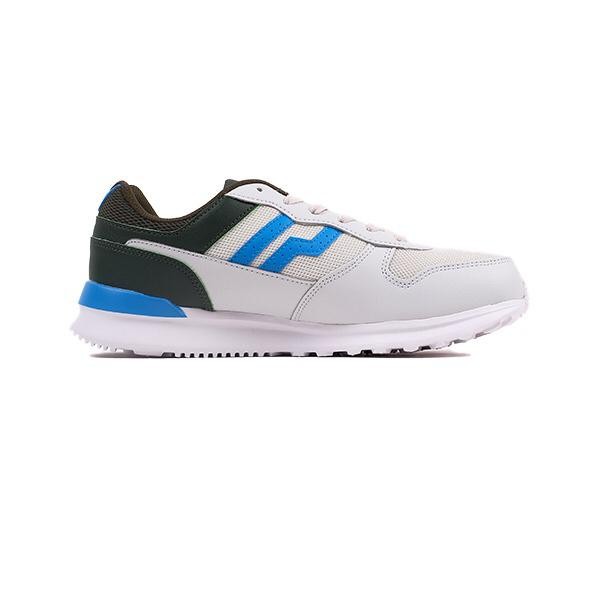 PIERO JOGGER LIGHT GREY/DARK GREEN/WHITE