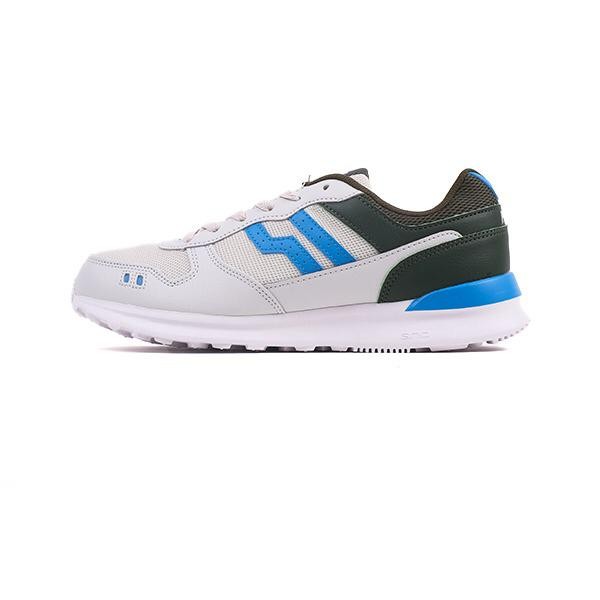 PIERO JOGGER LIGHT GREY/DARK GREEN/WHITE