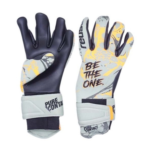 REUSCH REUSCH G/K GLOVES PURE CONTACT GOLD 5444 SHARK GREEN / SHOCKING ORANGE / BLACK