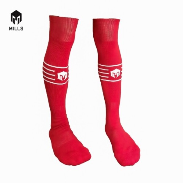 MILLS MILLS SOCCER SOCKS A1 1011 RED WHITE