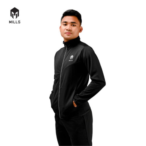 MILLS TRACK JACKET EARTH 8029 BLACK