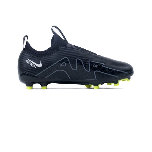 NIKE JR ZOOM VAPOR 15 ACADEMY FG/MG - DJ5617-001 BLACK/SUMMIT WHITE/VOLT/DARK SMOKE GREY