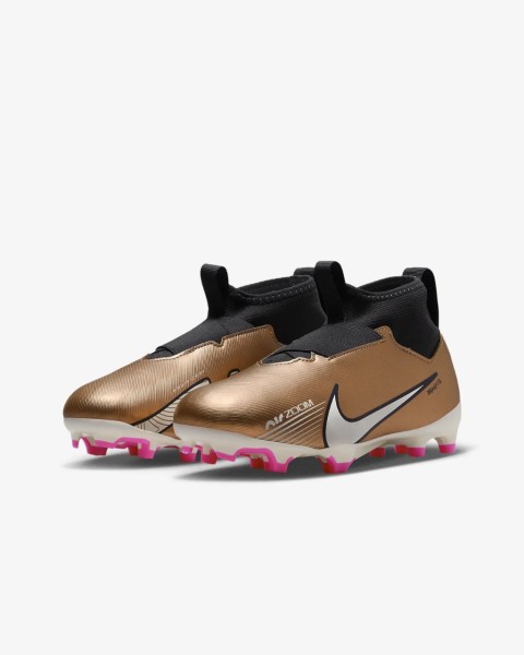 NIKE JR ZOOM SUPERFLY 9 ACAD FG/MG DR6044-810 METALLIC COPPER/METALLIC COPPER