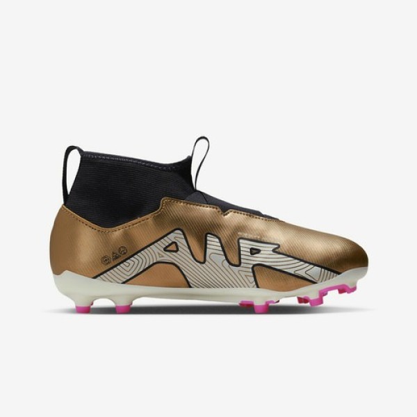 NIKE JR ZOOM SUPERFLY 9 ACAD FG/MG DR6044-810 METALLIC COPPER/METALLIC COPPER