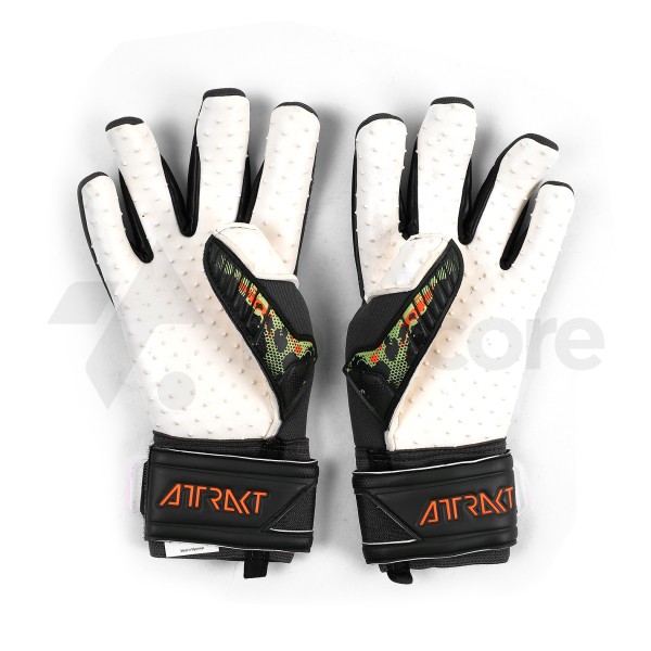 REUSCH REUSCH G/K GLOVES ATTRAKT SPEEDBUMP BLACK/DESSERT GREEN/SHOCK ORANGE
