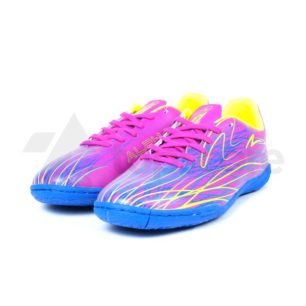 SPECS ACCELERATOR ALPHA NERVE CORE IN VIVID ORCHID/SAFETY YELLOW/COBALT