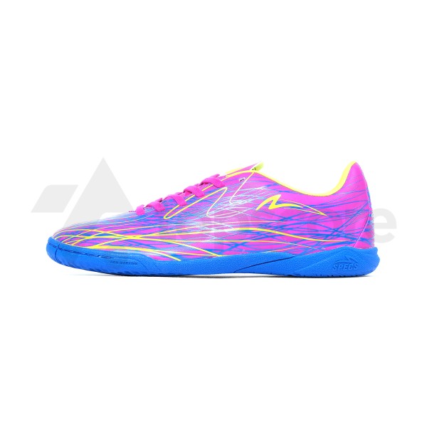 SPECS ACCELERATOR ALPHA NERVE CORE IN VIVID ORCHID/SAFETY YELLOW/COBALT