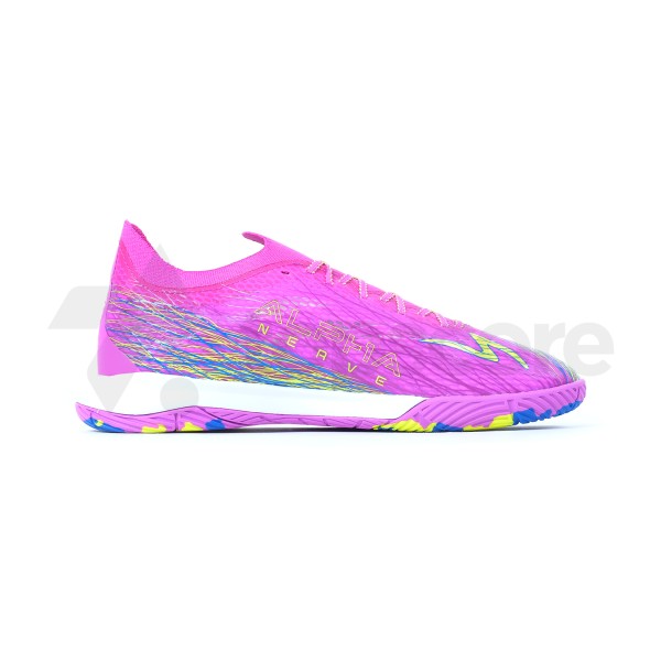 SPECS ACCELERATOR ALPHA NERVE ELITE IN VIVID ORCHID/SAFETY YELLOW/COBALT