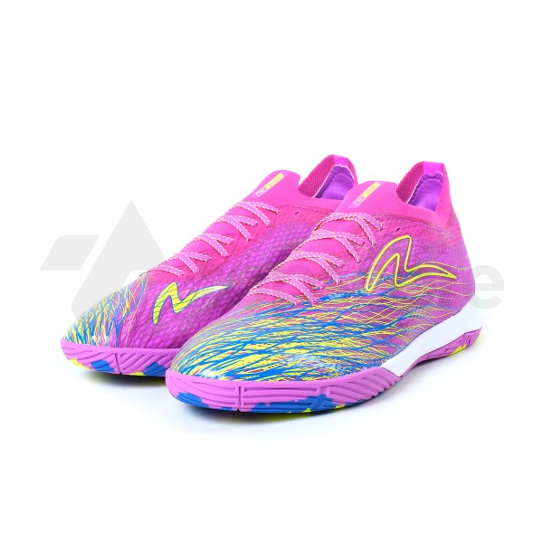 SPECS ACCELERATOR ALPHA NERVE ELITE IN VIVID ORCHID/SAFETY YELLOW/COBALT