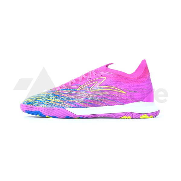 SPECS ACCELERATOR ALPHA NERVE ELITE IN VIVID ORCHID/SAFETY YELLOW/COBALT