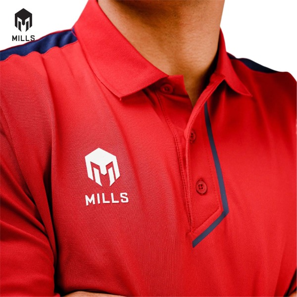 MILLS SPARTA POLO SHIRT 17025 RED