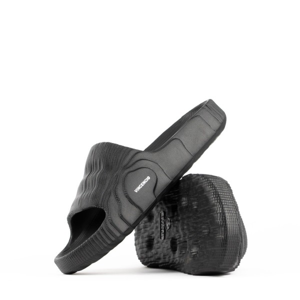 VINCENCIO HARU SLIDES JET BLACK