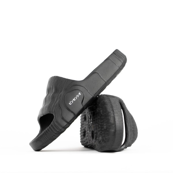 VINCENCIO KIYOSHI SLIDES JET BLACK