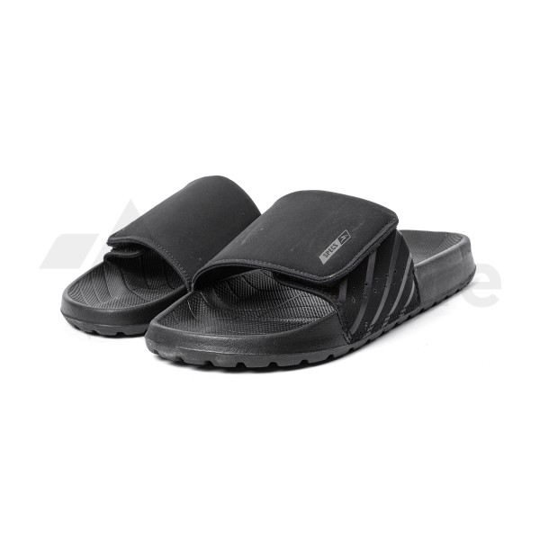 SPECS HAVEN SLIDE SANDALS JET BLACK/BLACK/ ANTIQUE BRASS