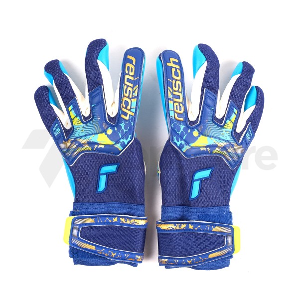 REUSCH REUSCH G/K GLOVES ATTRAKT AQUA WHITE/AQUA BLUE