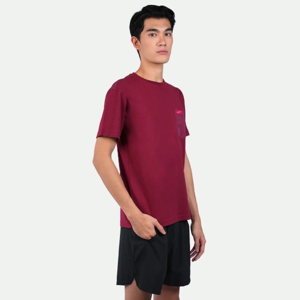 APPAREL JUARA BASIC JR PRIME POCKET TEE MAROON