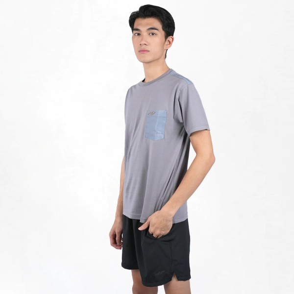 APPAREL JUARA BASIC JR PRIME POCKET TEE GREY