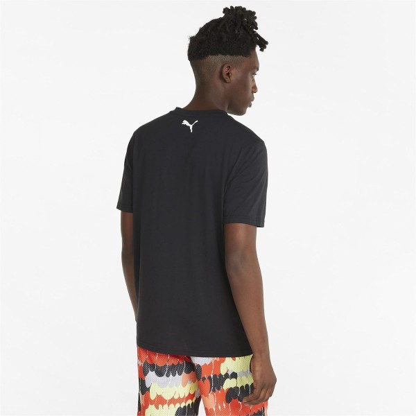 PUMA ALL TOURNAMENT TEE PUMA - 53213208 BLACK-PUMA WHITE
