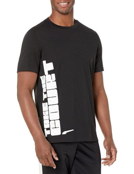 PUMA ALL TOURNAMENT TEE PUMA - 53213208 BLACK-PUMA WHITE