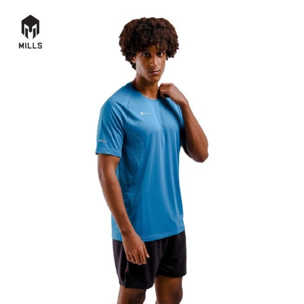 MILLS RISE RUNNING TEE MEN 2006 TEAL TEAL