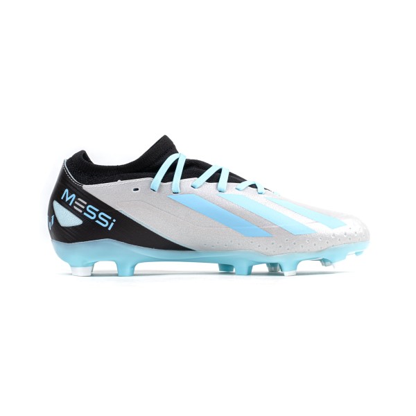 ADIDAS X CRAZYFAST MESSI.3 FG - IE4078 SILVER METALLIC/BLISS BLUE/CORE BLACK