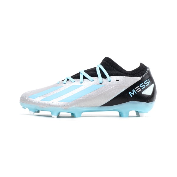 ADIDAS X CRAZYFAST MESSI.3 FG - IE4078 SILVER METALLIC/BLISS BLUE/CORE BLACK