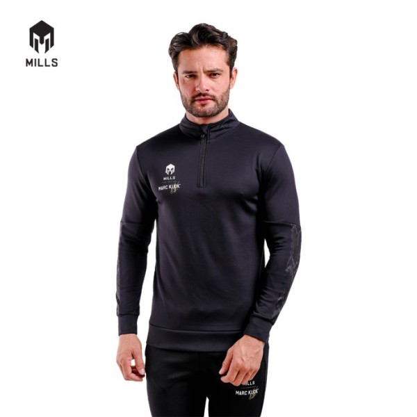 MILLS MK SEMBRANI HALFZIP - 8087MK BLACK