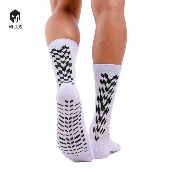 MILLS QUARTER MILLS ANTI SLIP SOCKS - A1 2010 WHITE