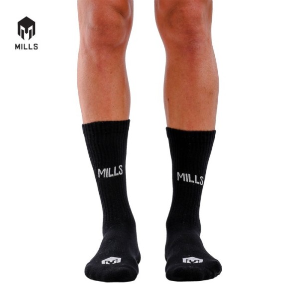 MILLS QUARTER MILLS ANTI SLIP SOCKS - A1 2010 BLACK