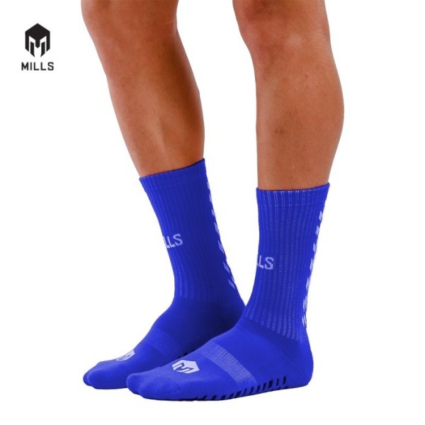 MILLS QUARTER MILLS ANTI SLIP SOCKS - A1 2010 BLUE