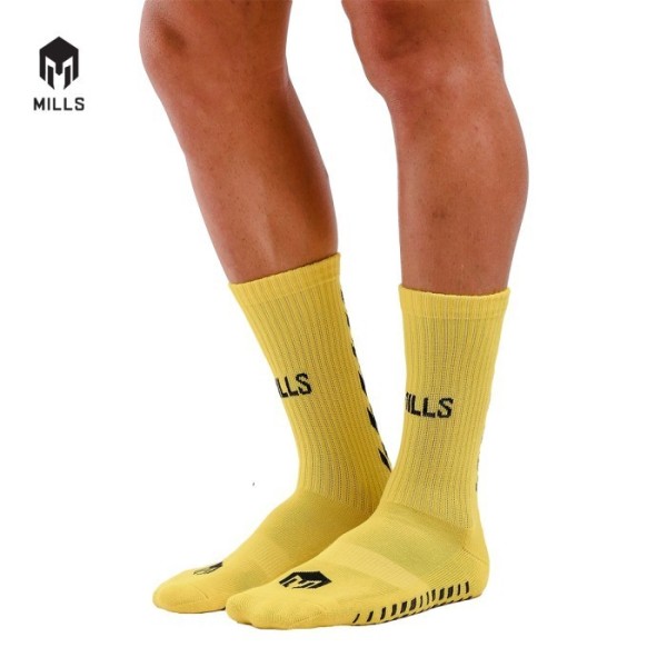 MILLS QUARTER MILLS ANTI SLIP SOCKS - A1 2010 YELLOW