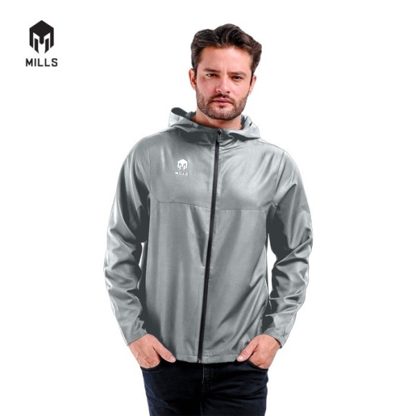 MILLS PIZZI WINDBREAKER MEN - 15015 GREY