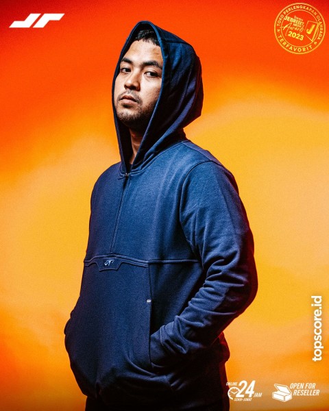 APPAREL JUARA BASIC JR SOLID HOODIE NAVY