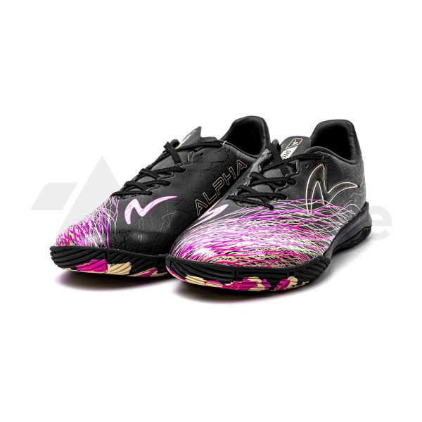 SPECS ACCELERATOR ALPHA NERVE PRO IN NEUTRAL BLACK/FROSTED ALMOND/SHOCKING PINK