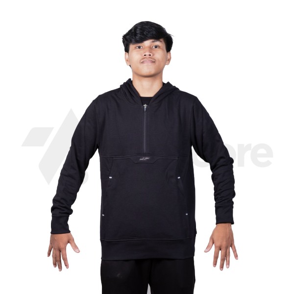APPAREL JUARA BASIC JR SOLID HOODIE BLACK