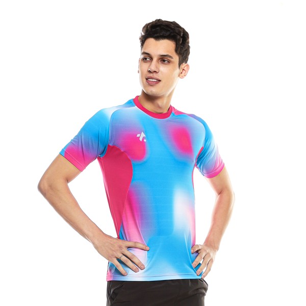 TOPSCORE TOPS SOAR RUNNING JERSEY TURQUOIS ROSE